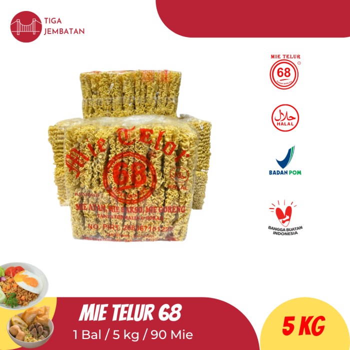 

MIE TELOR 68 (1 BAL/ 5KG ISI 90 PCS)