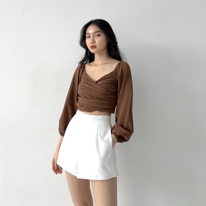 Pixie Long Sleeve Blouse / Blouse Wanita / Korean Looks