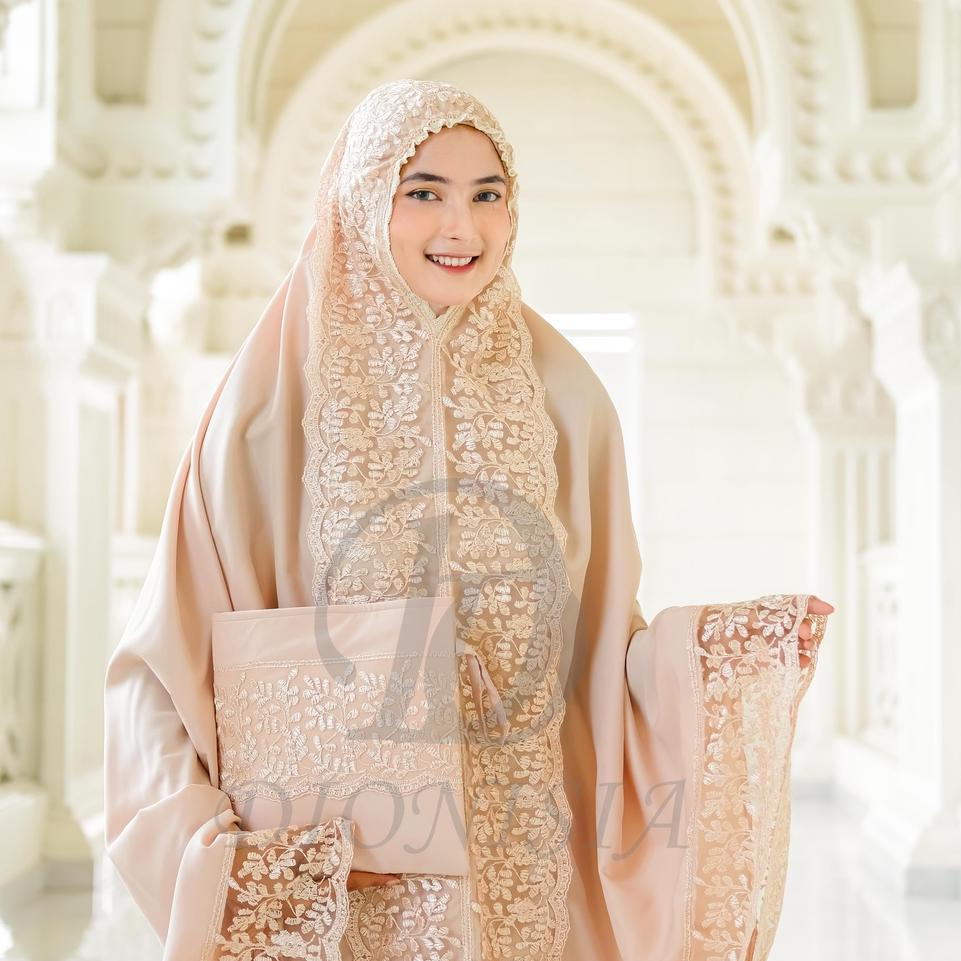 PSI.10De22в ▫ DIONISIA Mukena Dewasa  Remaja Renda Bordir ModelLace Shireen