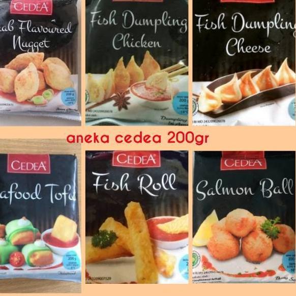 

⚡COD⚡ Cedea salmon ball crab nugget seafood tofu fish roll 200gr