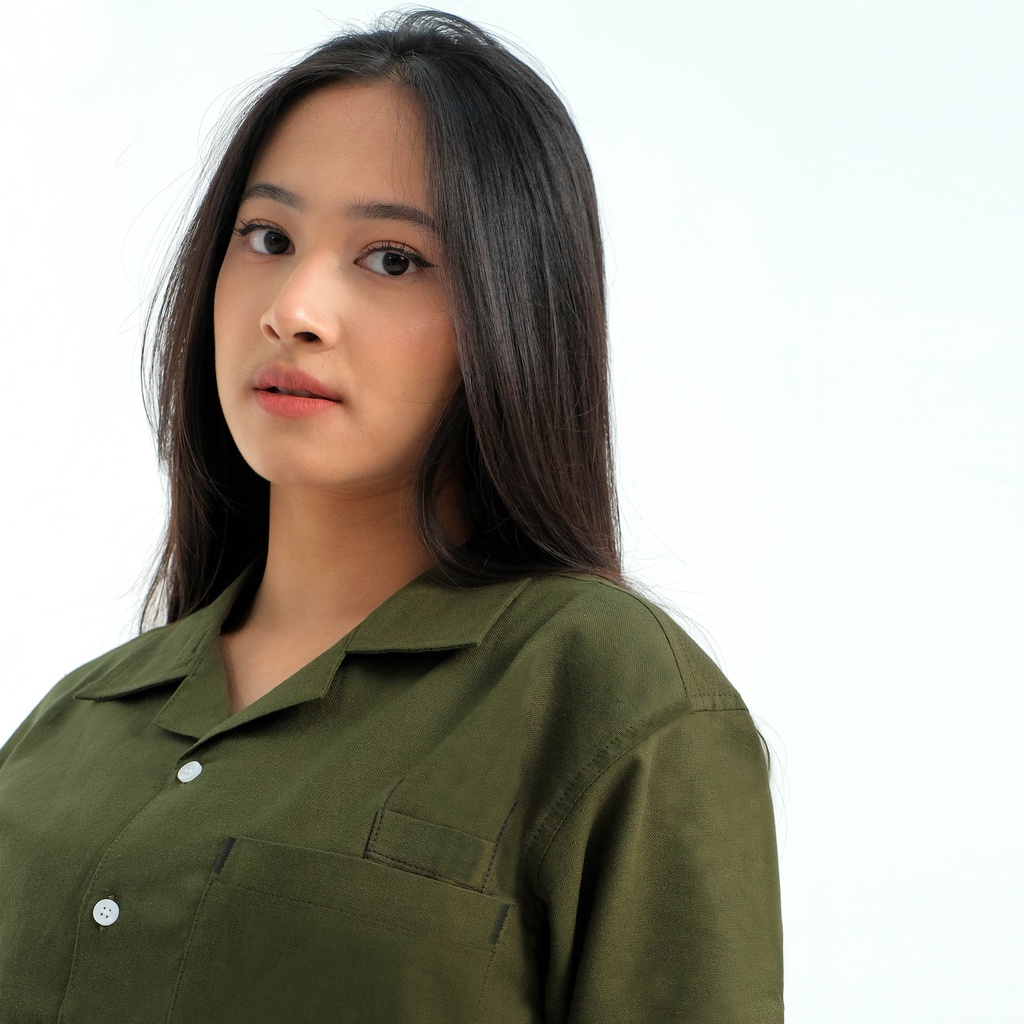 ORCA - Lin Relaxed Shirt, Olive