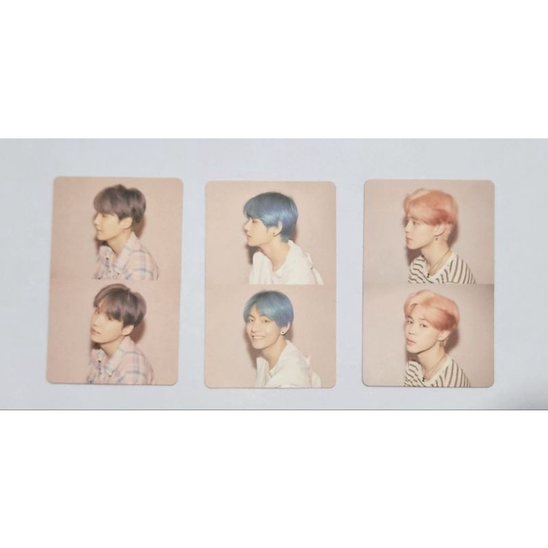 BUBDLE 3 pcs BTS photocard official persona ver 1 suga, jimin, taehyung