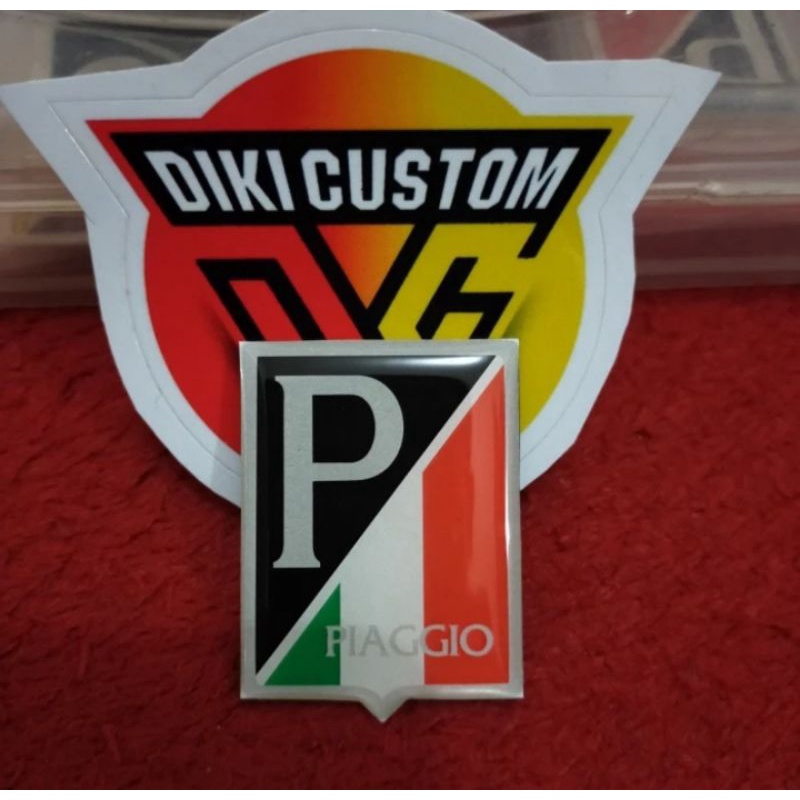 aksesoris motor listrik - logo Piaggio untuk motor listrik uwinfly T3