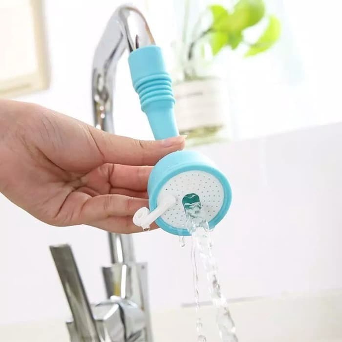 ( Serba Serbi)Penyambung Keran Air Wastafel  Silikon Panjang Flexible 2 Mode 15 cm/Sambungan Kran Air Dapur Faucet Shower Pemancur Silicone