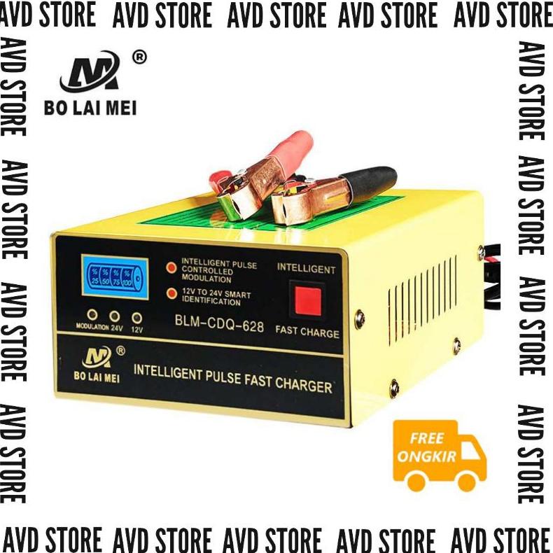 BO LAI MEI Charger Aki Mobil Motor 250W 12V/24V 200AH