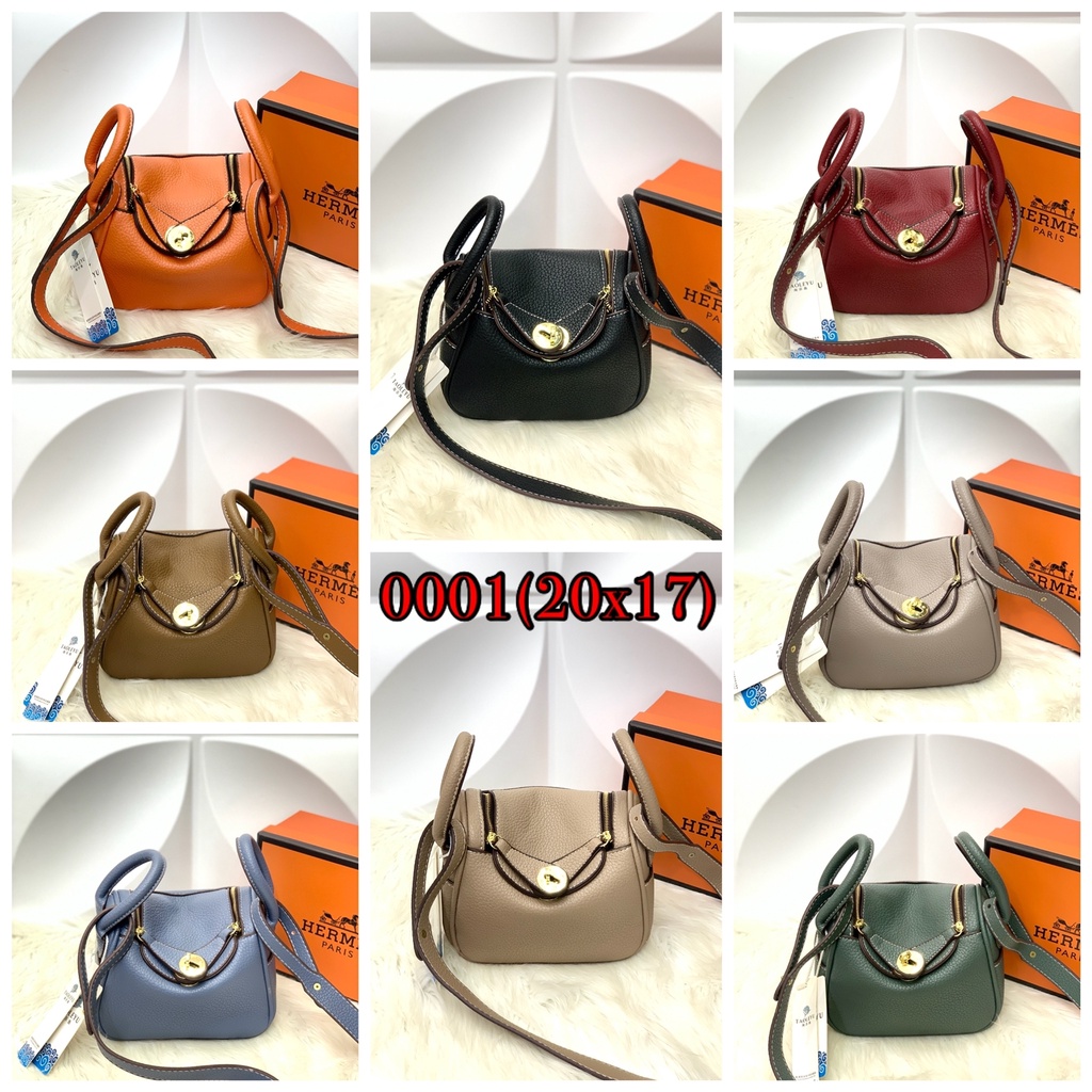 *ALL WARNA* TAS SELEMPANG 007HERMES LINDI PREMIUM | TAS LINDY BATAM IMPORT