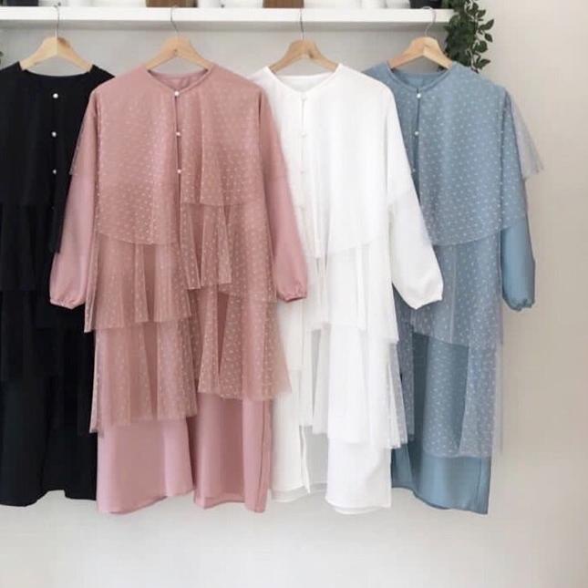 BAYAR DITEMPAT✔️tunik tutu tile sheila | halwa tunik | setchel | dotty | tunik bridesmaid|tunik kemb