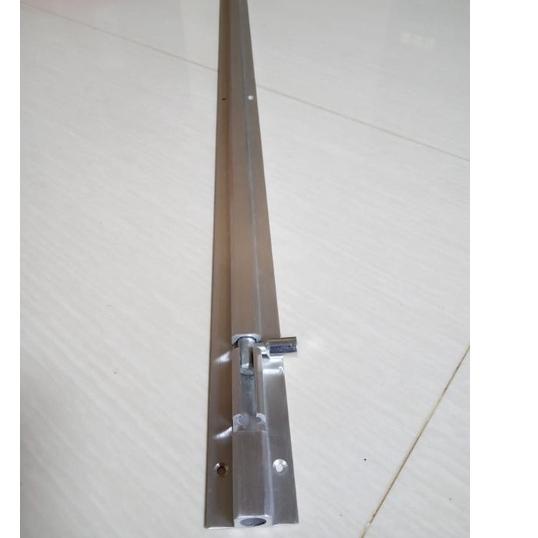 ((O-7-2 ㊚> ( 60 Cm ) Grendel Alumunium Slot Pintu Kupu Tarung Rumah Minimalis Ukuran Panjang top pro