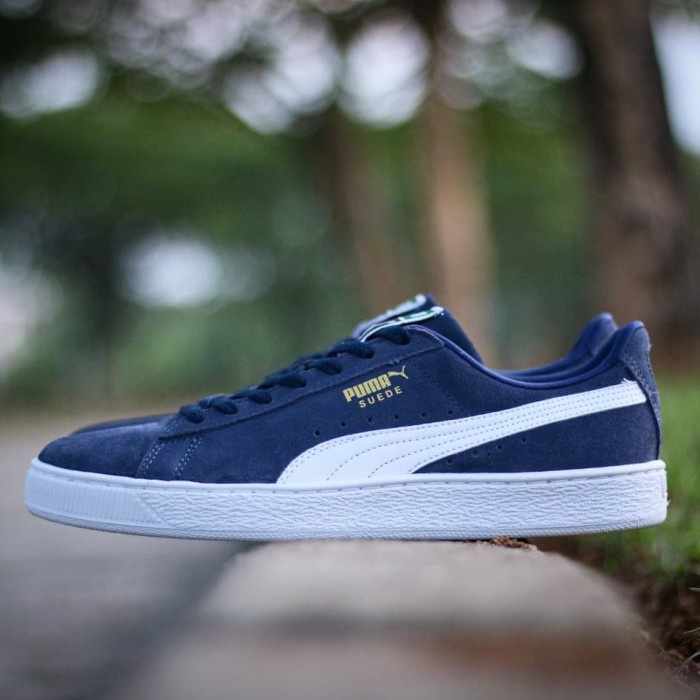 SEPATU SNEAKERS PUM4 SUEDE IMPORT VIETNAM NAVY BIRU SNEAKERS CASUAL KERJA KULIAH HITAM SEKOLAH MURAH KADO HADIAH NYAMAN DI PAKAI