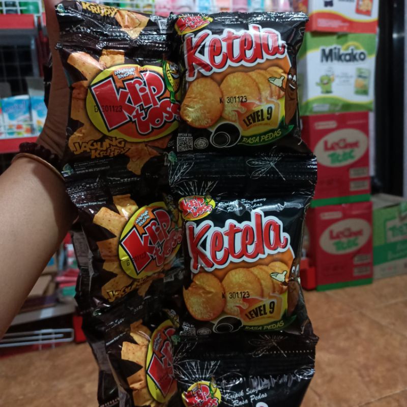 Krip toss  2 varian rasa jagung dan ketela 10pcs