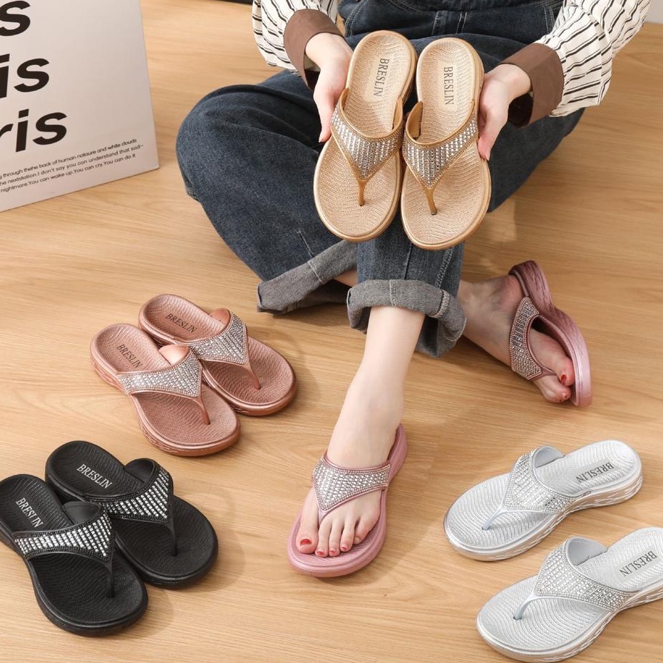 Sandal Slipper WanitaD DIORA Import Rubber Jelly Non-Slip Karet Empuk Model Jepit Balance 8818