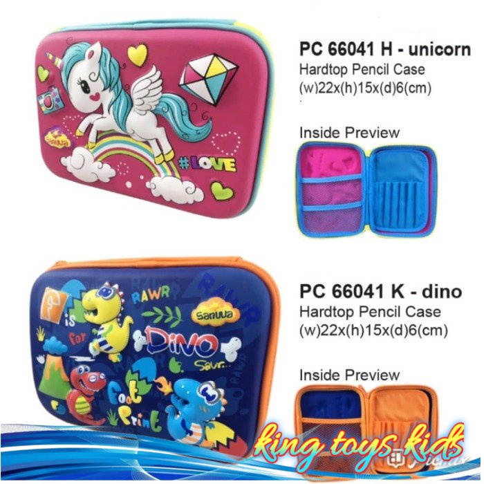 

new / Tempat Pensil Anak Smiggle Look a Like 3D Timbul