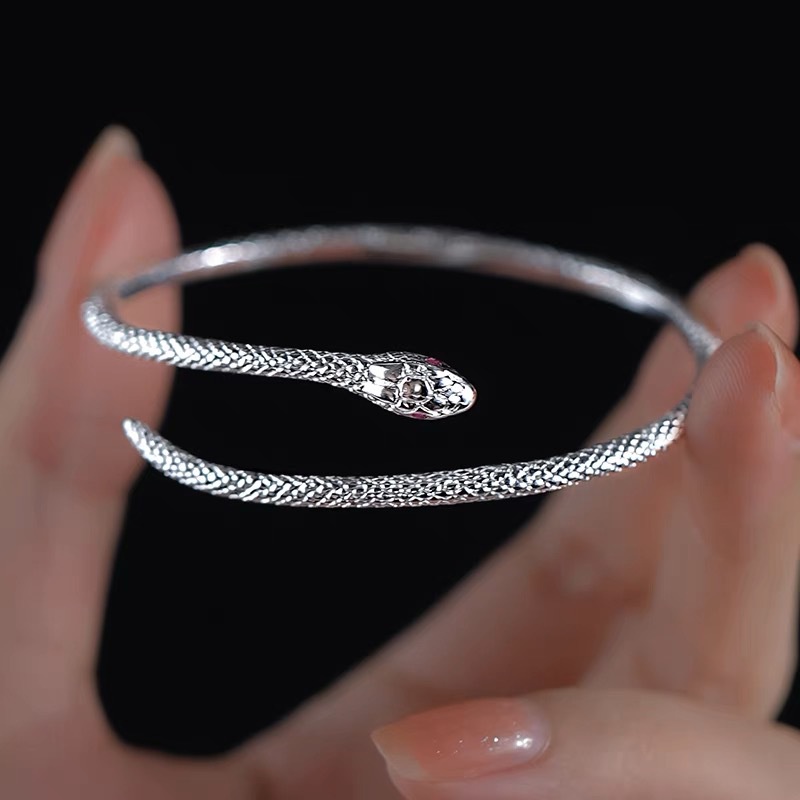 Gelang Ular Warna Perak Baru Untuk Wanita Kepribadian Fashion Sederhana Yang Dapat Disesuaikan Gelang Perhiasan Pernikahan Hadiah Ulang Tahun