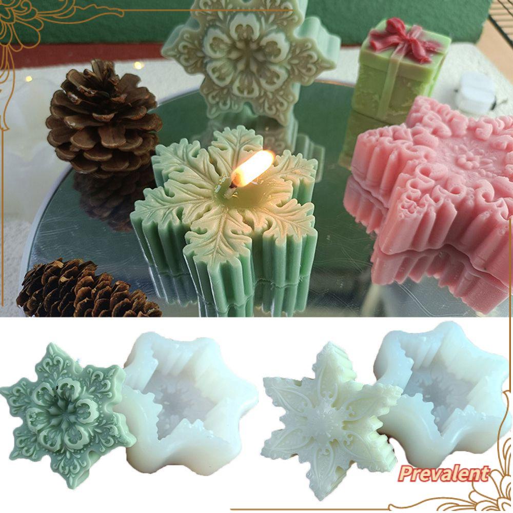 Preva Cetakan Lilin Casting Snowflake Cetakan Resin Kerajinan Tangan Cetakan Silikon