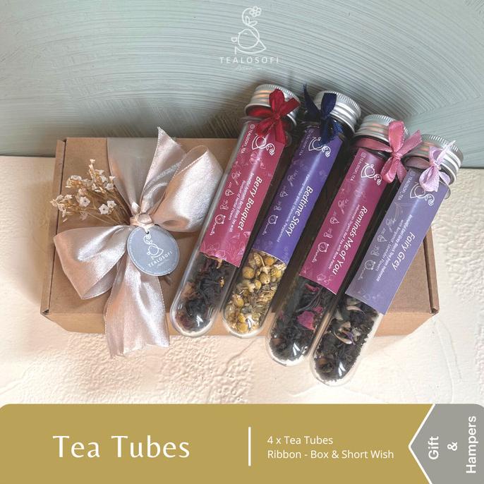 

[BISA COD] Tea Tubes - Gift Souvenir Teh Herbal Flower - Tealosofi