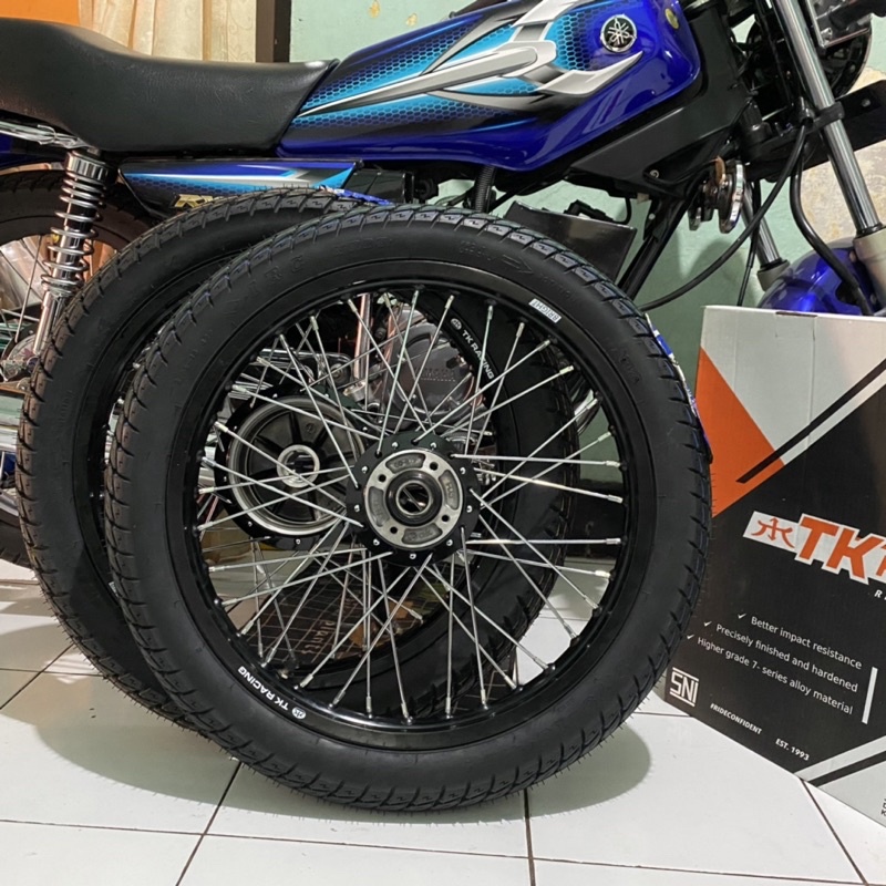 VELK RX KING TK BRIGHT SET BAN IRC 18 x 1.60 depan belakang
