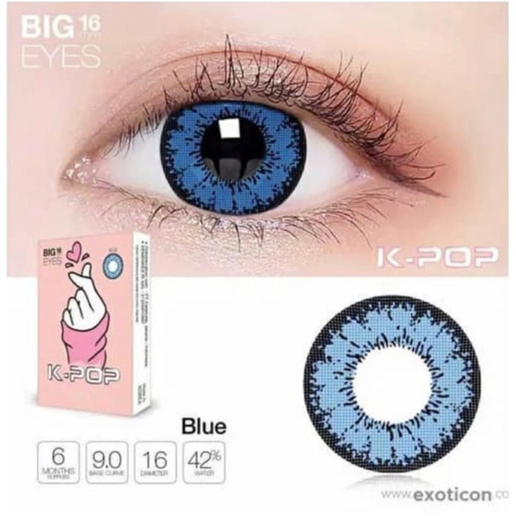 Softlens X2 KPOP 16 MM Normal By X2 Exoticon / Soflen Kpop / Kpop By X2 Exoticon / Soflen K-POP Big Eyes