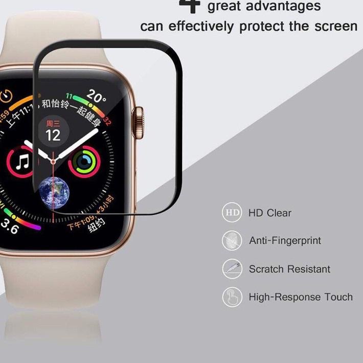 New Stock Screen Protector 3D FULL COVER anti gores apple watch iwatch tempered glass 40mm 38mm IWO 