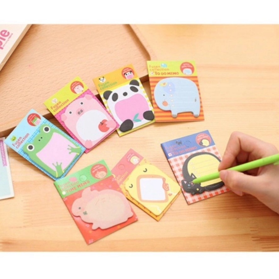 Sticky Notes  Lucu Motif Kartun Animal Office Stationery Kertas