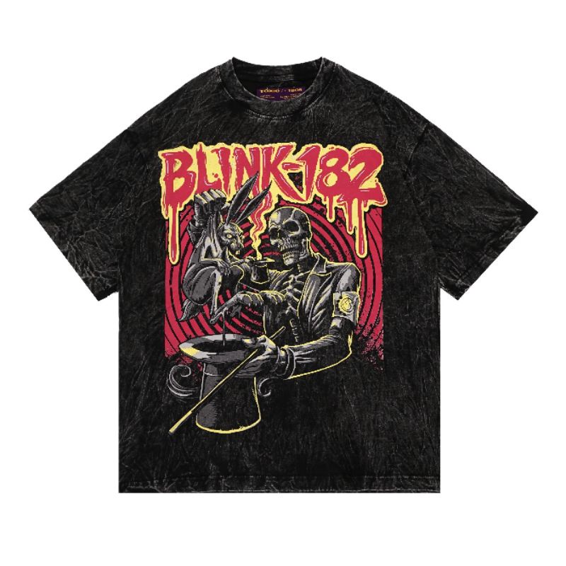 TSHIRT VINTAGE OVERSIZE BLINK-182 WASHING