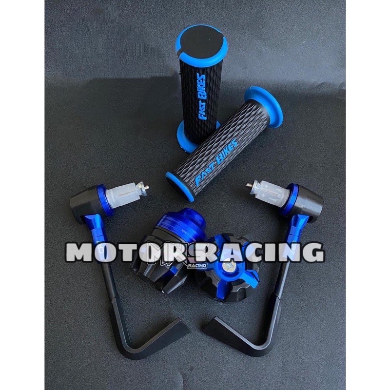 Proguard L + Handgrip Fastbikes dan Jalu As Paket 3 item Universal Semua Motor -Reall Pict