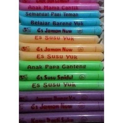 

⁂ PLASTIK MAMBO BERSABLON/PLASTIK SPIDOL TULISAN UNIK ベ