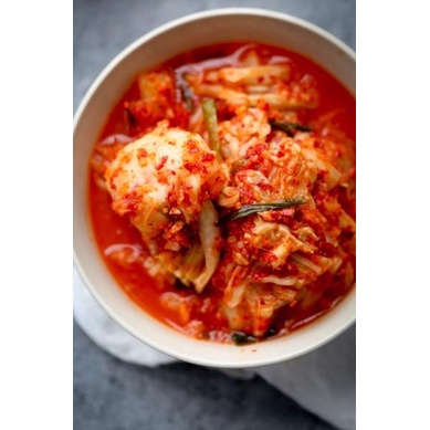 

㊥ Kimchi Korea 500 gram HALAL - Sawi, Lobak, Daun Bawang Korea Halal Kimchingu Surabaya ふ