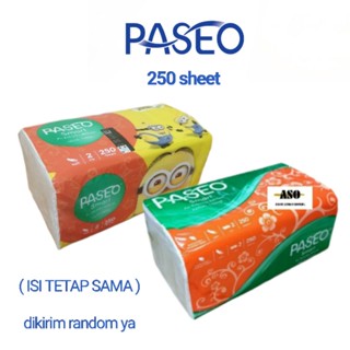 tissue / tisu paseo smart 250 sheets facial tissue