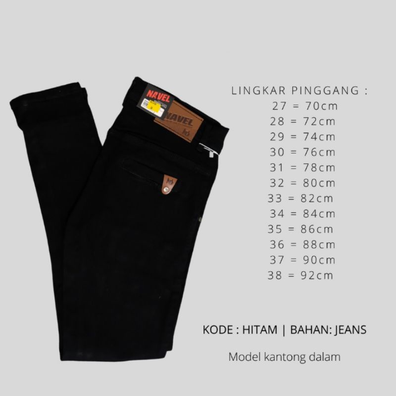 CELANA JEANS PANJANG PRIA PENSIL ORIGINAL BY NAVEL DENIM