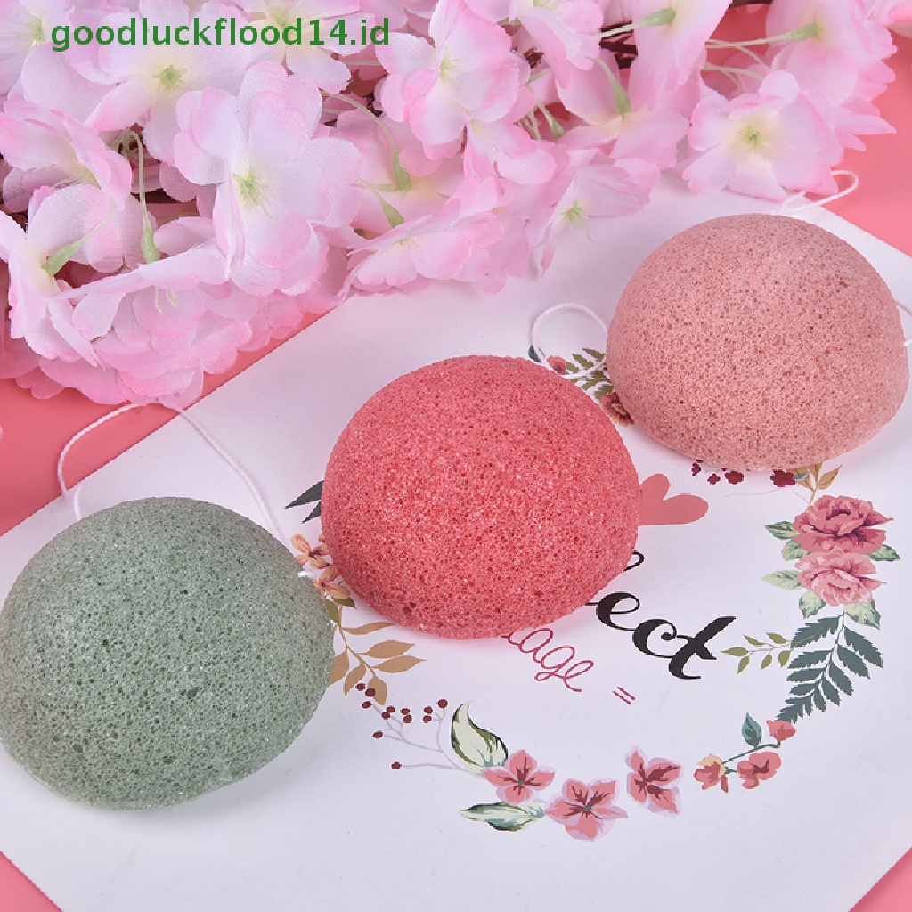 [GOOGFOUR] Konjac Sponge Natural Konjac Puff Cuci Muka Spons Pembersih Makeup Konjac Sponge [TOP]