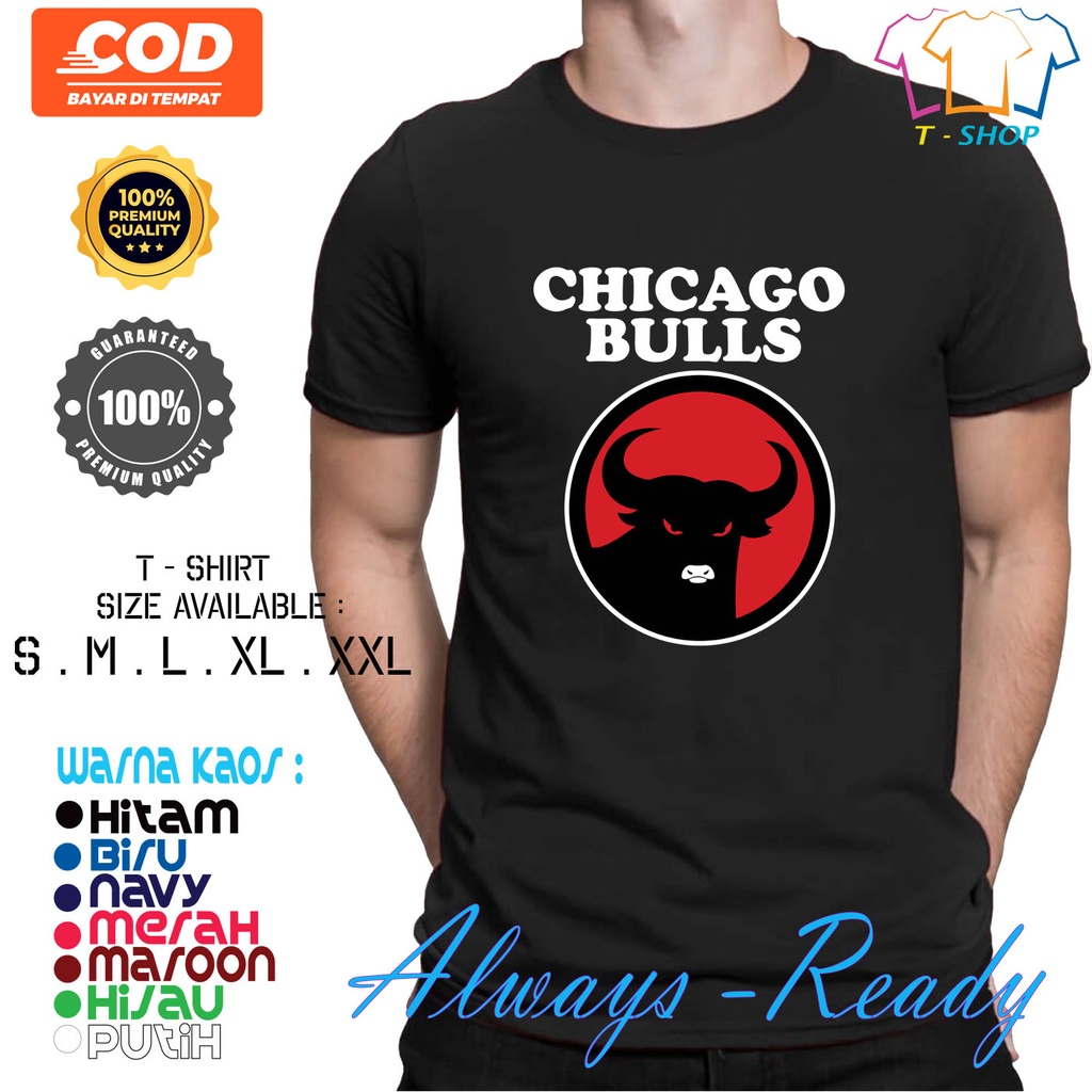 Baju Kaos CHICAGO BULLS PDI PERJUANGAN - Kaos Distro Premium Pria/Wanita Terbaru