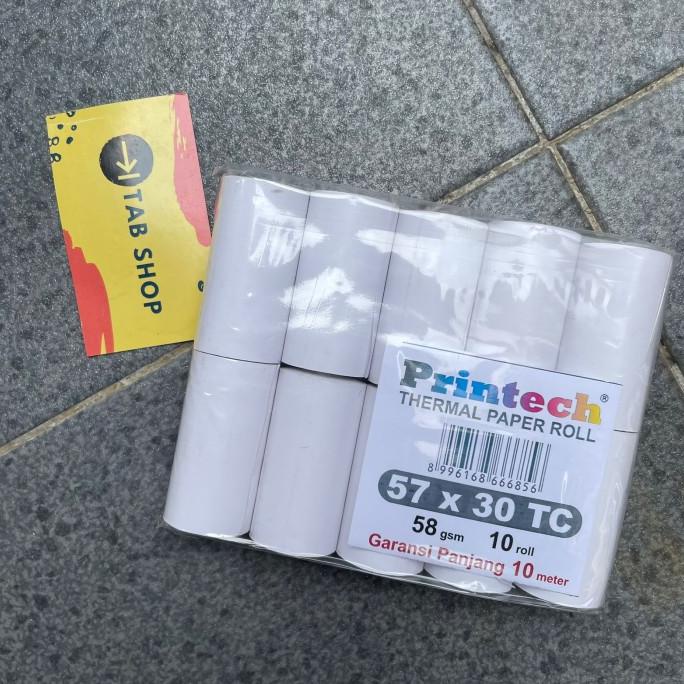 

PRINTECH Kertas Thermal Kasir 57x30 Coreless Tanpa Bungkus
