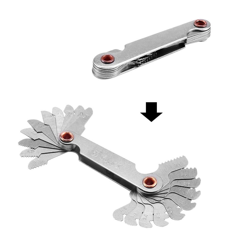 Measuring Gage 50derajat Drat Plug Gauge Imperial Gear Tooth Screw Gauges Alat Ukur Struktur Disesuaikan