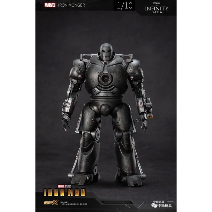 ZD Toys Avengers Ironman 2 ZDToys IRON MONGER Infinity Figure with LED