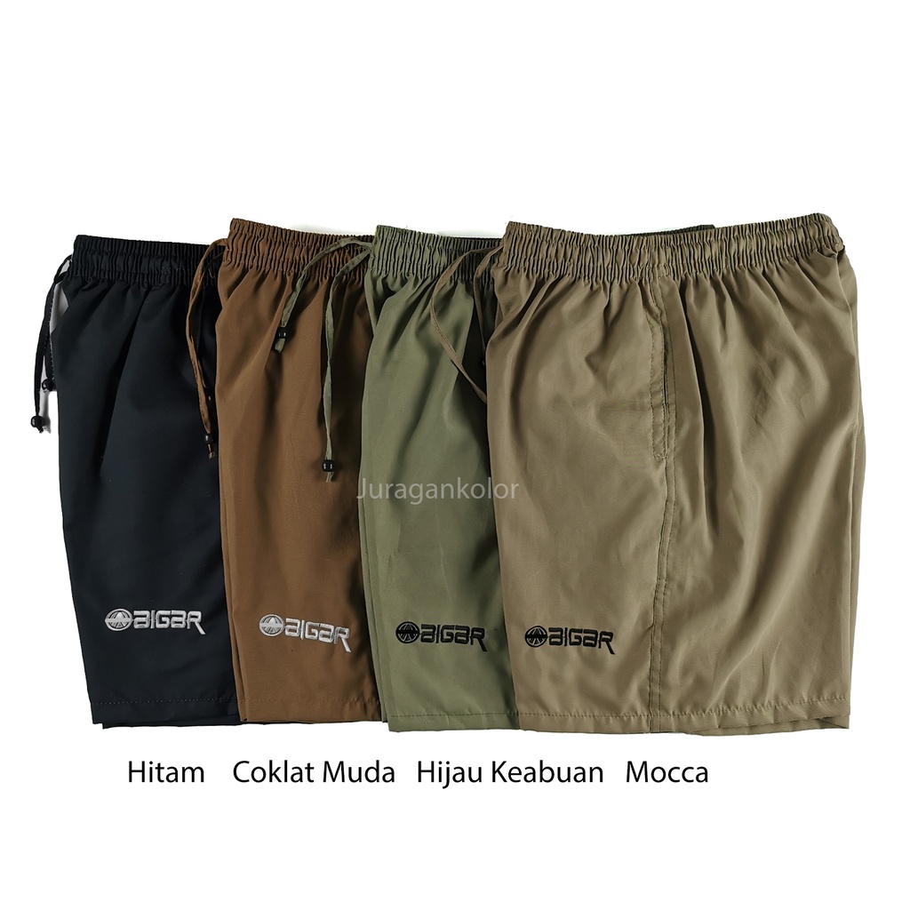 Celana Pendek Pria Kolor Polos Dewasa Santai Dalaman Boxer 52 -BR.52