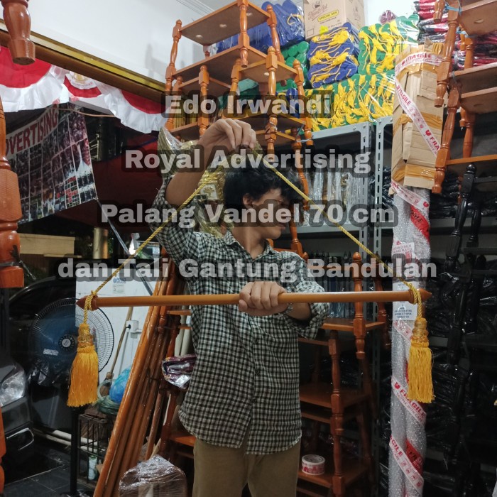

PALANG KAYU VANDEL 70 CM DAN TALI GANTUNG BANDULAN RENDA READY STOCK