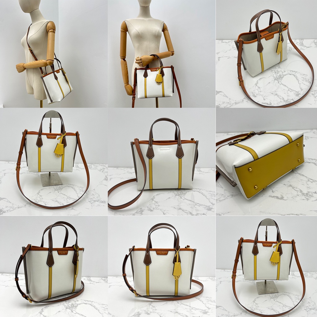 (SameDay Grab)  Ori TB 83313 81929 86541 Canvas with leather material women's handbag shoulder bag