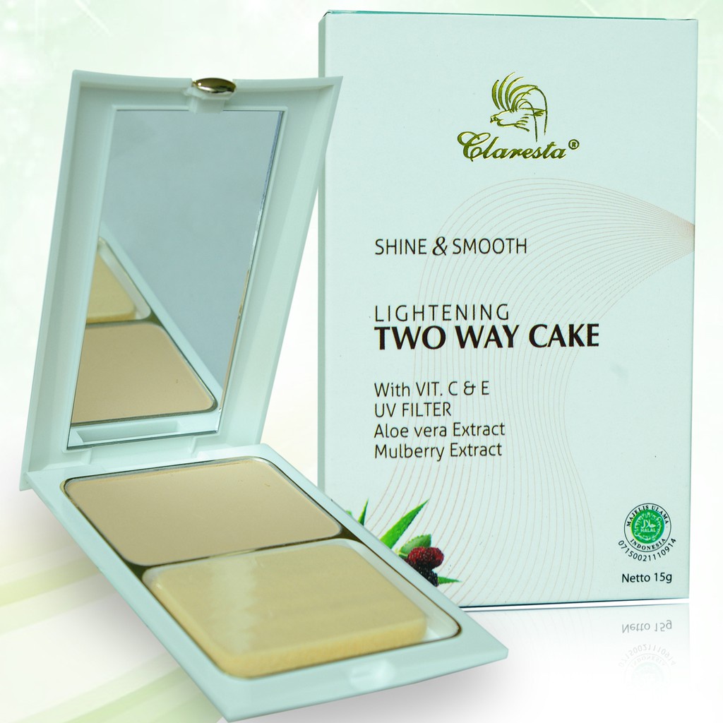 Claresta Shine &amp; Smooth Lightening Two Way Cake