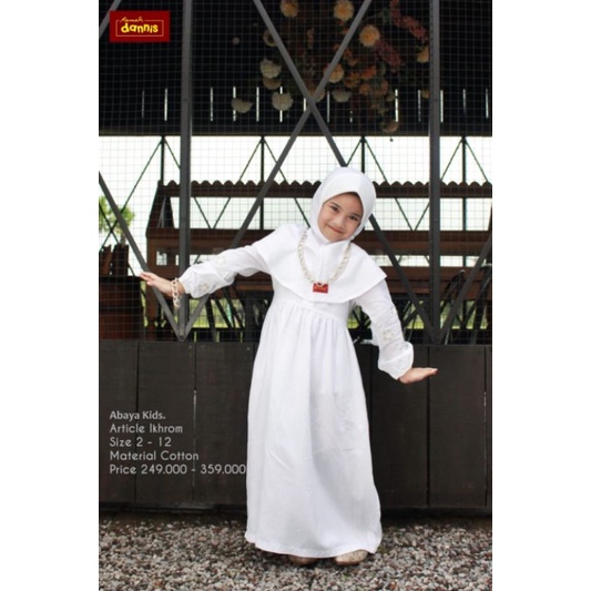 Dannis Gamis Anak Daily Warna Putih