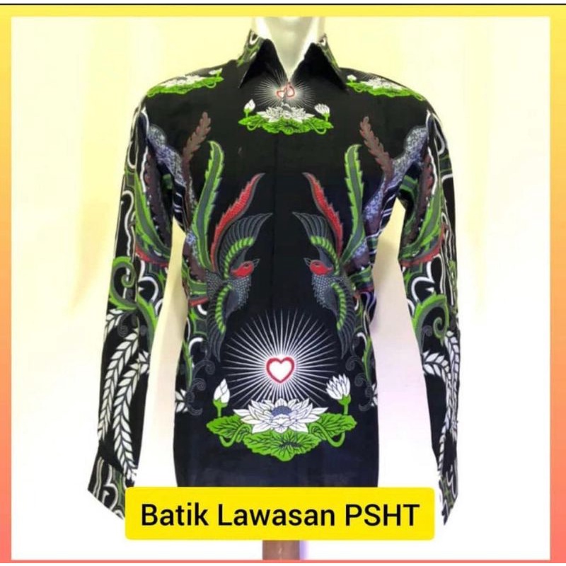 BAJU BATIK LAWASAN PSHT BORDIR LENGAN PANJANG