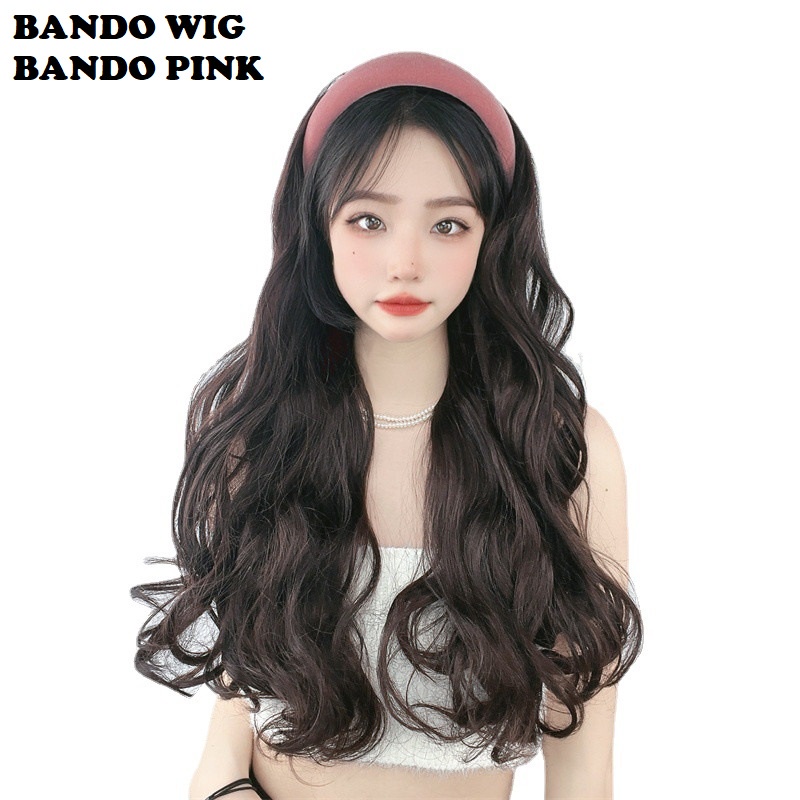 Wig Bando Cantik Simple Wanita Korean Version Model Panjang dan Sebahu (VHJKT)