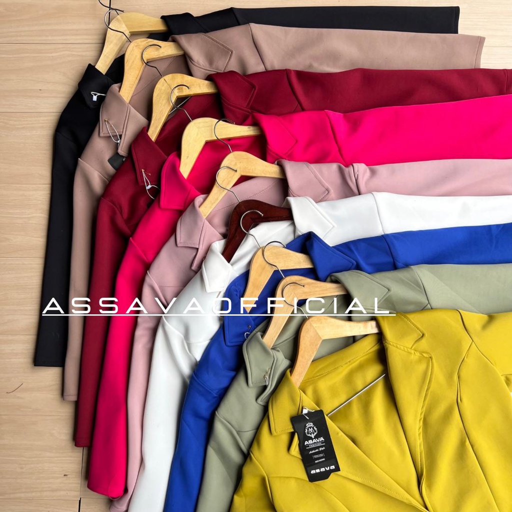 BLAZER SCUBA KANCING - BLAZER SCUBA PREMIUM TEBAL - OUTER SCUBA PREMIUM