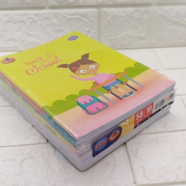 

╝¤╚ Buku Tulis 58 Lembar Ready 3 merek ( SIDU, KIKY, Okey) - pak ( 10 pcs) abg