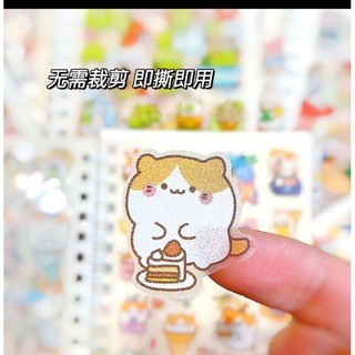 

BUKU ALBUM STIKER semi transparan PET, Accessoris Sticker hiasan diary