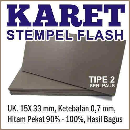 

Terlaris KARET STEMPEL FLASH TIPE 2 Termurah