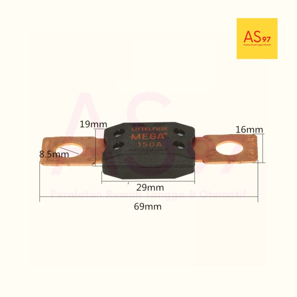 ANM-H3 MEGA Auto Fuse Holder + LITTEL FUSE/Blade Fuse Holder /ANM Bolt