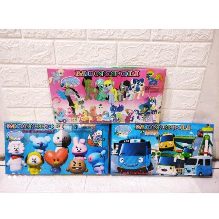 Mainan Anak Monopoli Internasional  /Mainan Monopoli Internasional Karakter Bonus Ludo Dan Ular tang