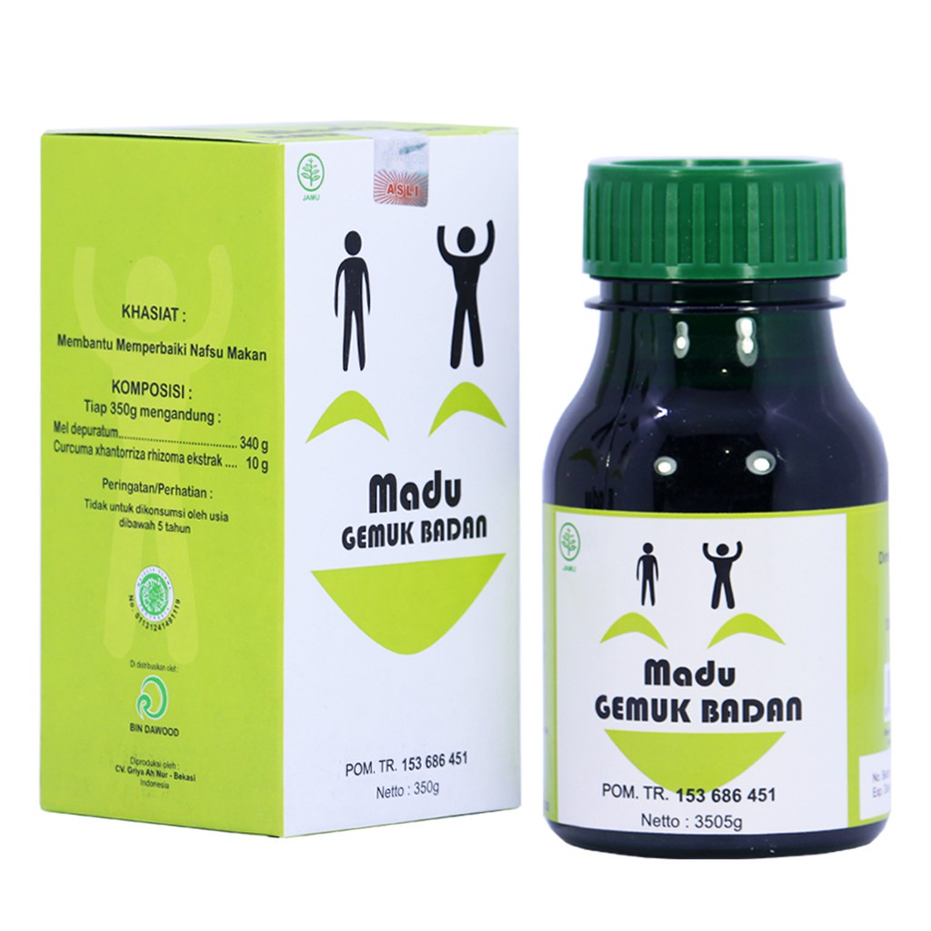 Madu Penggemuk Badan | Penggemuk Badan | Suplemen Penggemuk Badan Almabruroh Isi 350 Gram