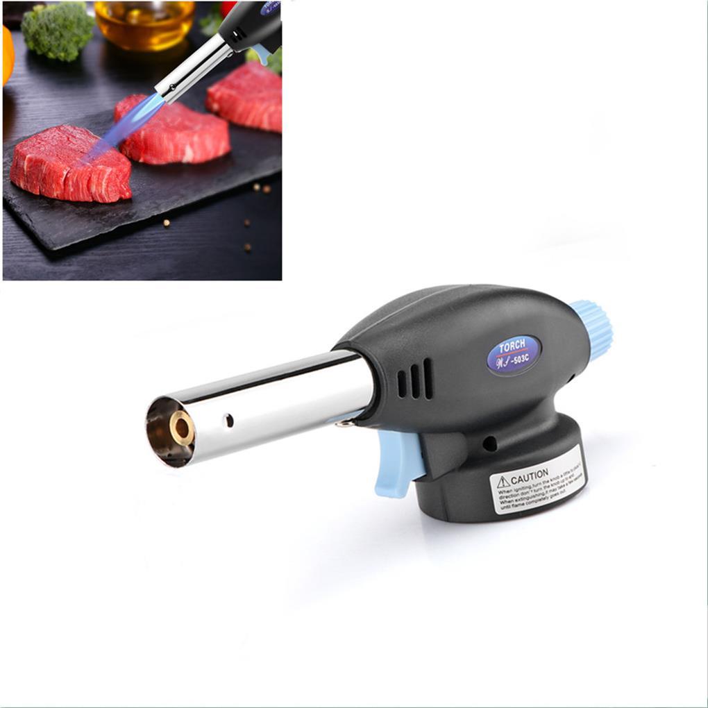 Flame Gas Torch Dapur Desserts Baking Suhu Tinggi Memasak Solder AutoIgnition Gas-Burner Lighter Las Burner BBQ