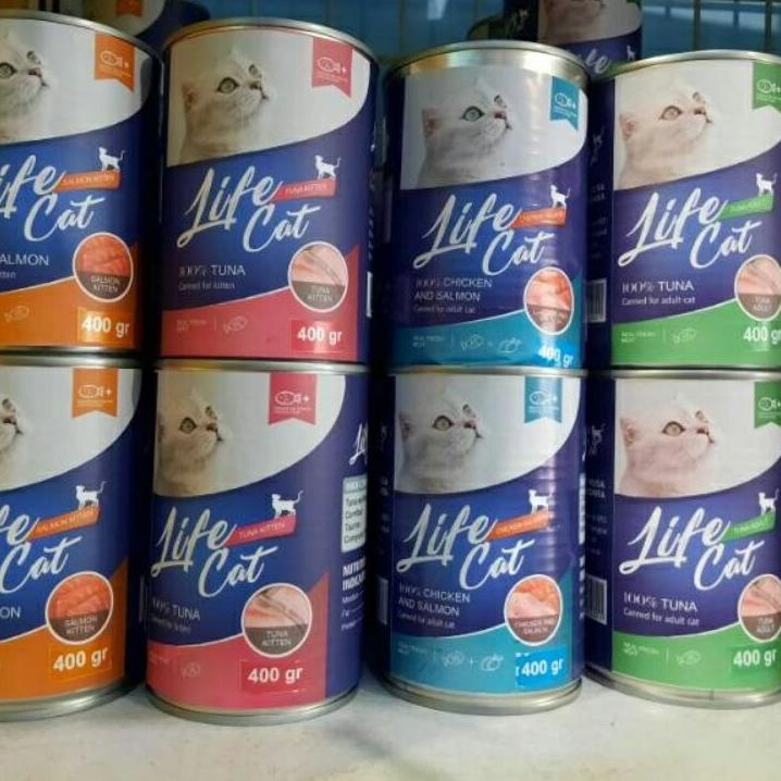 ㄺ Life Cat Kaleng 400gr / Makanan Kucing / Life Cat Kaleng Adult / Life Cat Kaleng Kitten ↢